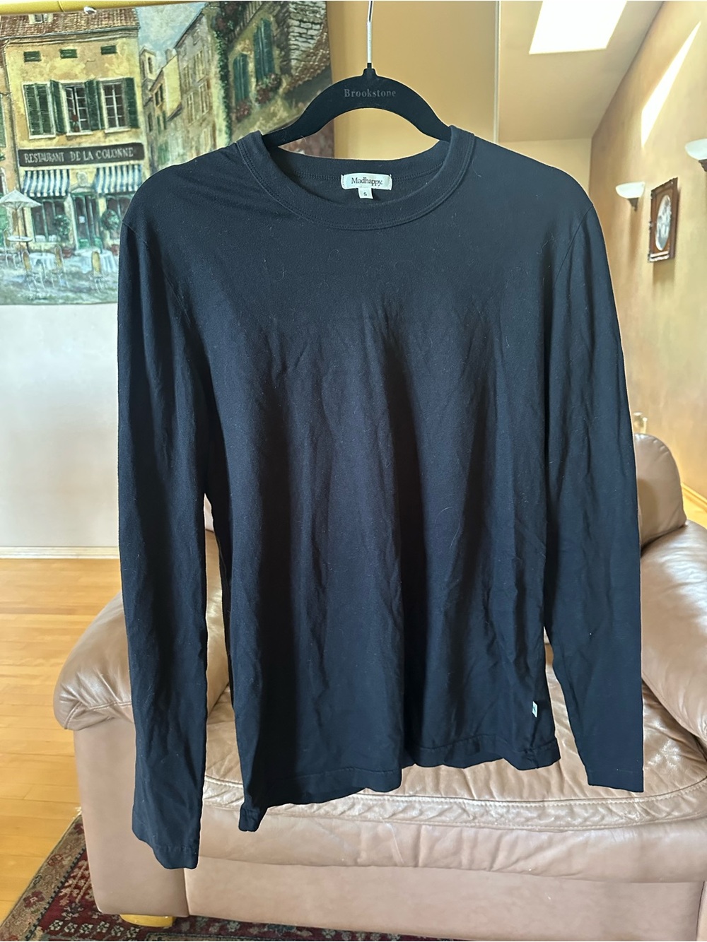 Mad Happy black long sleeve shirt Size S